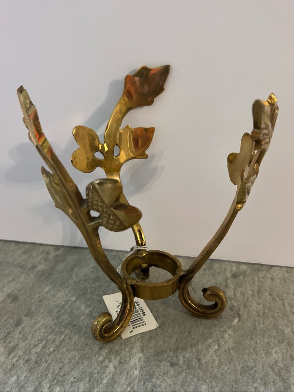 Source Unknown Gold Leaf Decorative Stand - Picture 3 of 7